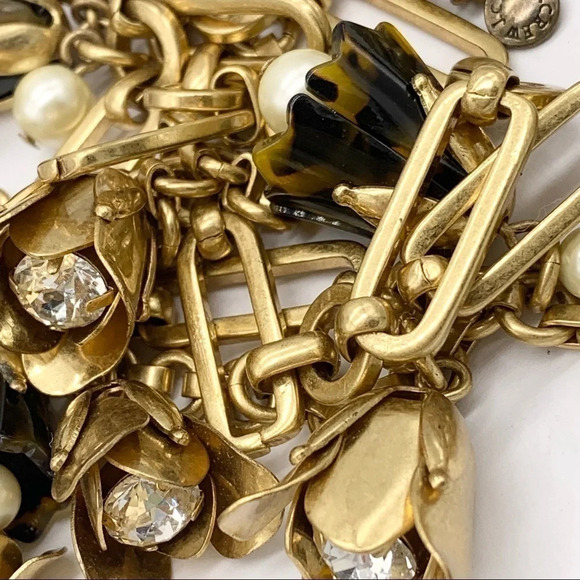 J. Crew Tortoise Pearl Crystal Double-Strand Necklace - Picture 3 of 4